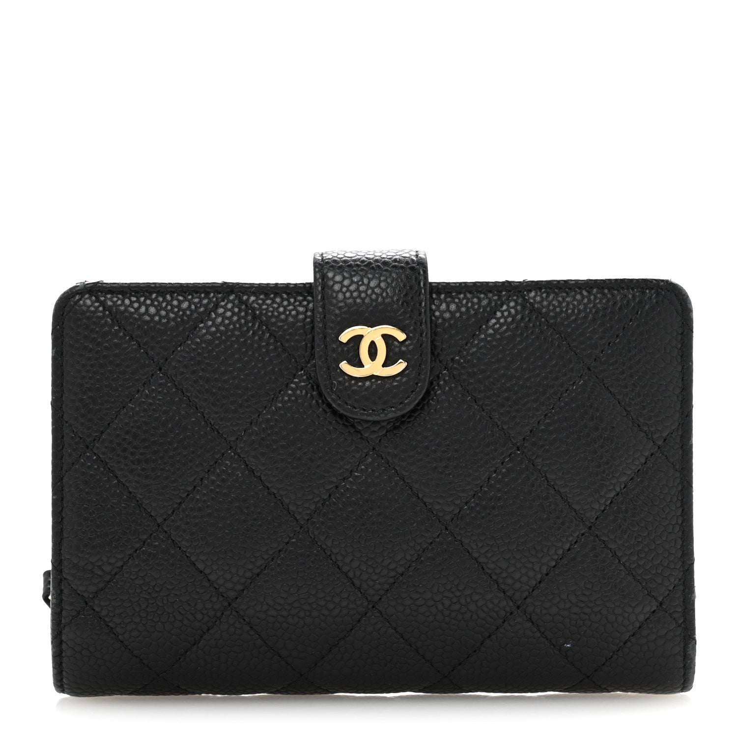 Chanel Caviar Quilted Zipped Pocket Wallet Black 1 of 12