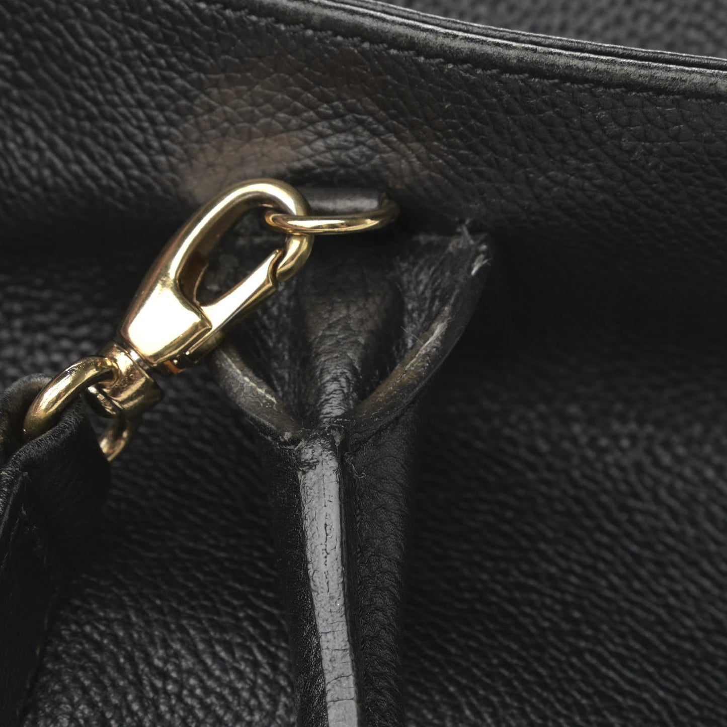 Calfskin Cerf Executive Shopper Tote Black