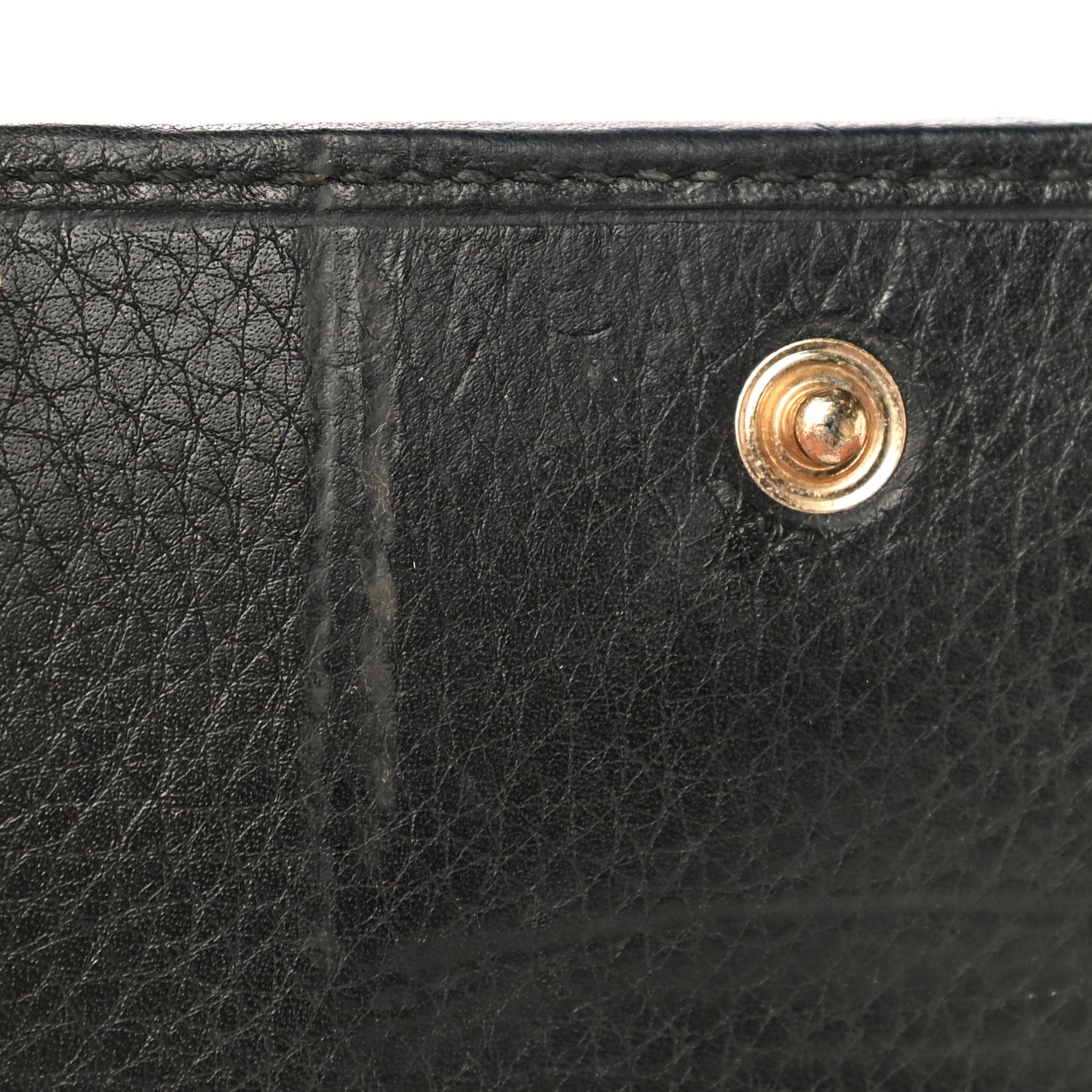 Calfskin Web Horsebit French Flap Wallet Black