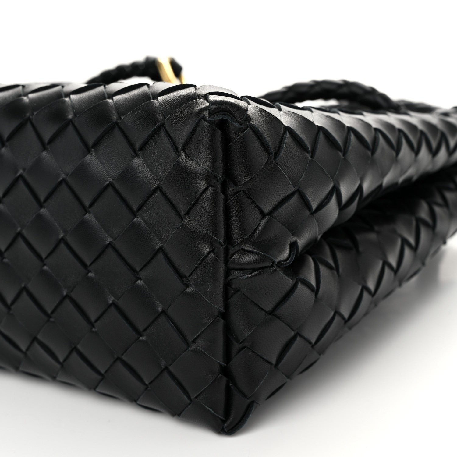 Bottega Veneta Nappa Intrecciato Medium Andiamo Shoulder Bag Black 9 of 9