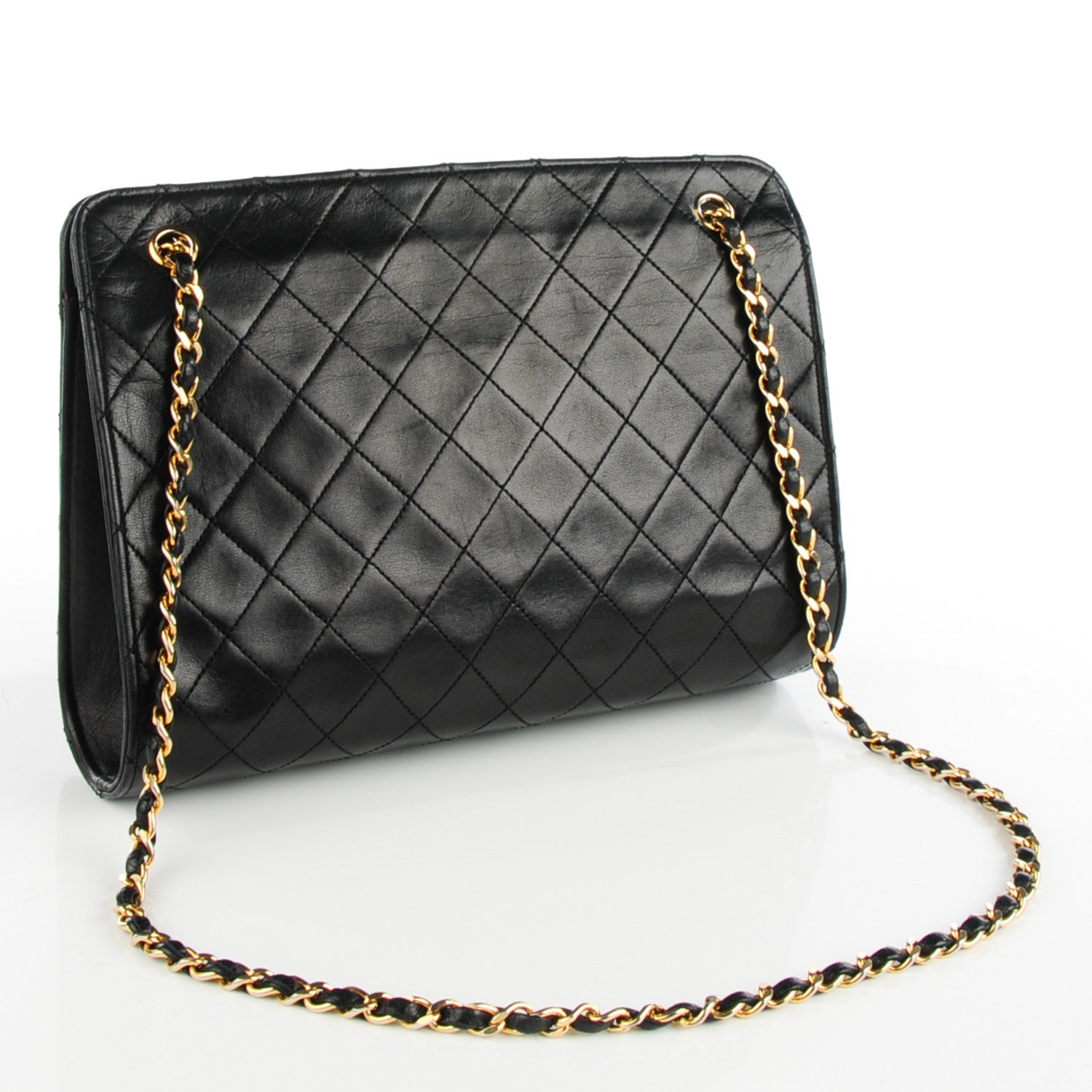 Chanel Lambskin Quilted Shoulder Bag Black 3 of 8