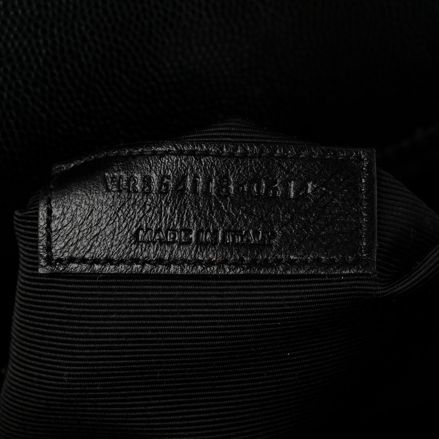 Grain De Poudre Matelasse Chevron Large Monogram Satchel Black