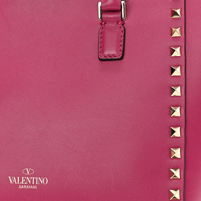 Valentino Garavani Vitello Small Rockstud Double Handle Tote Deep Cyclamin 15 of 16