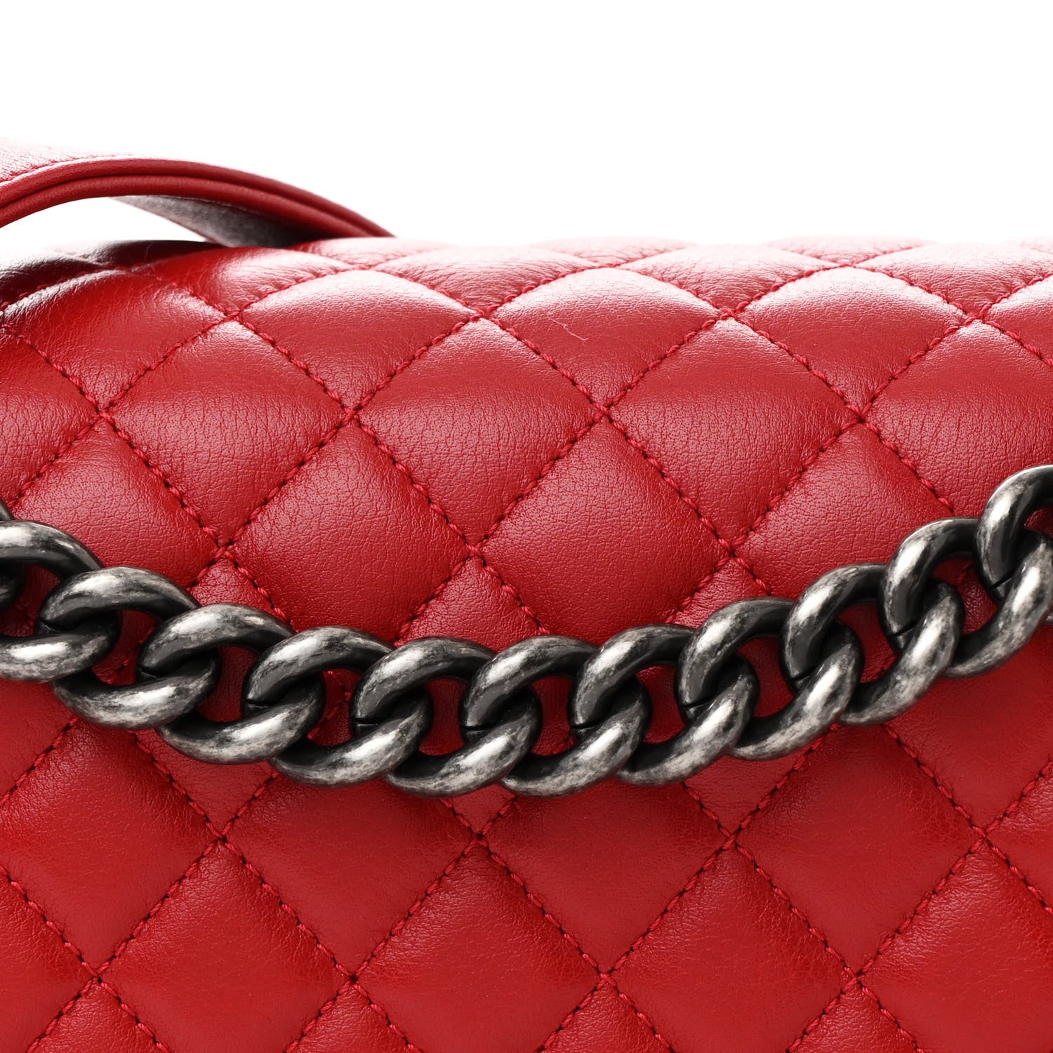 Chanel Calfskin Quilted New Medium Boy Flap Red 8 of 11