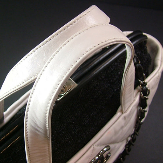 Leather Tweed PORTOBELLO Black White