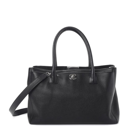 Chanel Calfskin Cerf Executive Shopper Tote Black 1 of 11