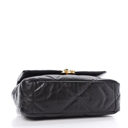 Chanel Goatskin Quilted Medium 19 Flap Black 4 of 11