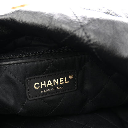 Chanel Shiny Calfskin Quilted Small Chanel 22 Black 7 of 11
