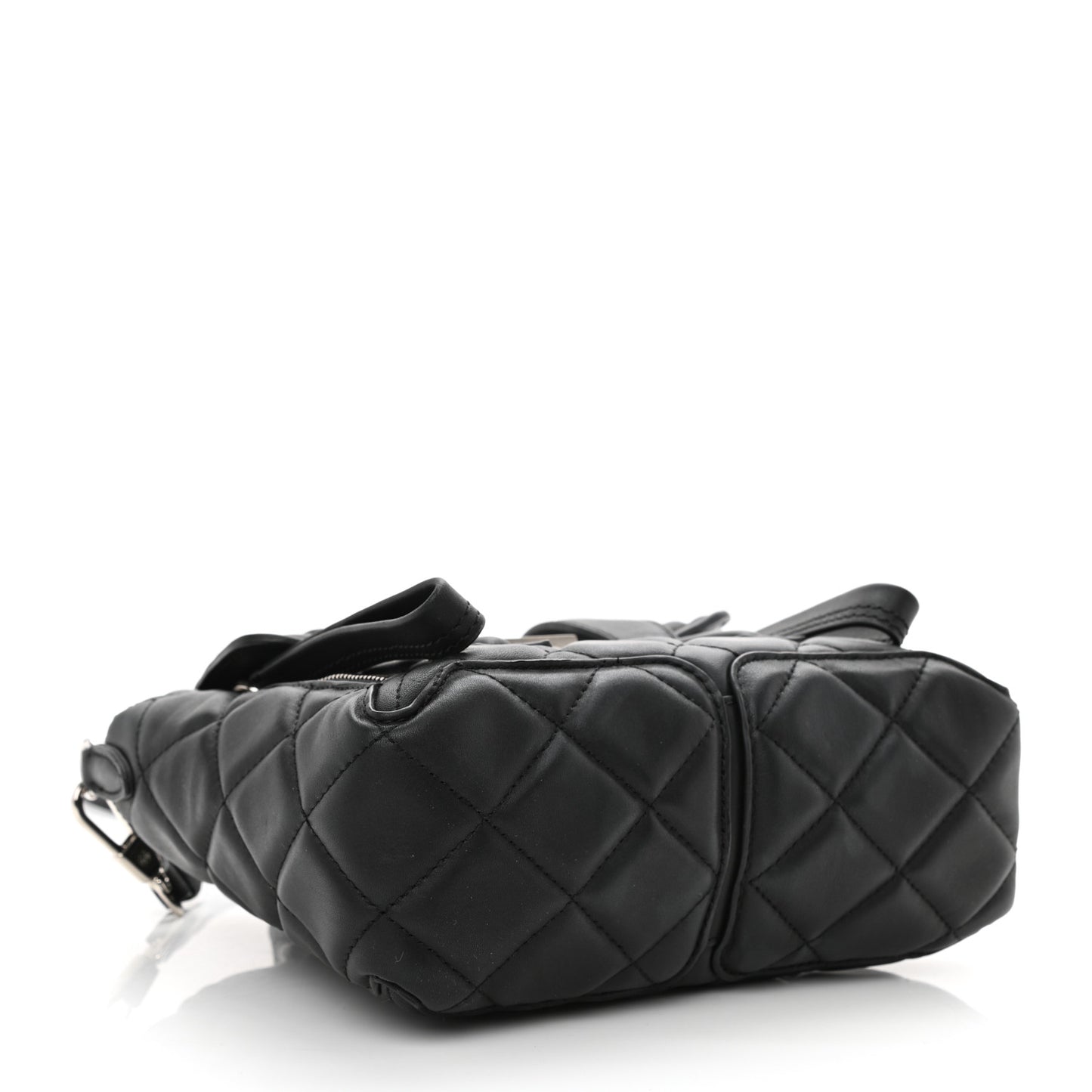 Calfskin Quilted Mini Pashli Satchel Black