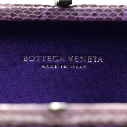 Bottega Veneta Satin Intreccio Impero Ayers Stretch Knot Clutch Purple 6 of 6