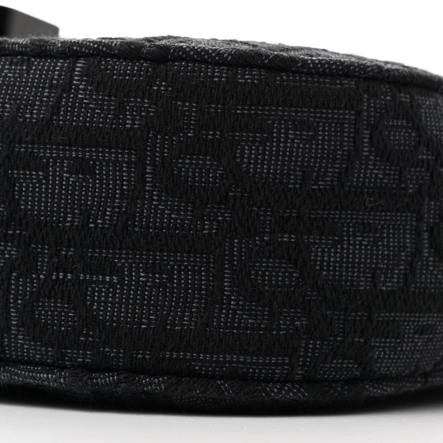 Christian Dior Oblique Jacquard Grained Calfskin Mini Saddle Messenger Bag With Flap Black 9 of 9
