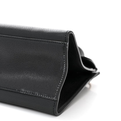 Gucci Grained Calfskin Web Crystal Butterfly Stripe Medium Totem Top Handle Bag Black 10 of 11