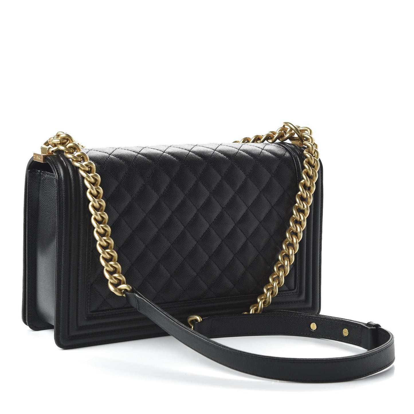Caviar Quilted New Medium Boy Flap Black