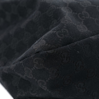 Gucci Monogram Large Horsebit Chain Hobo Black 8 of 16