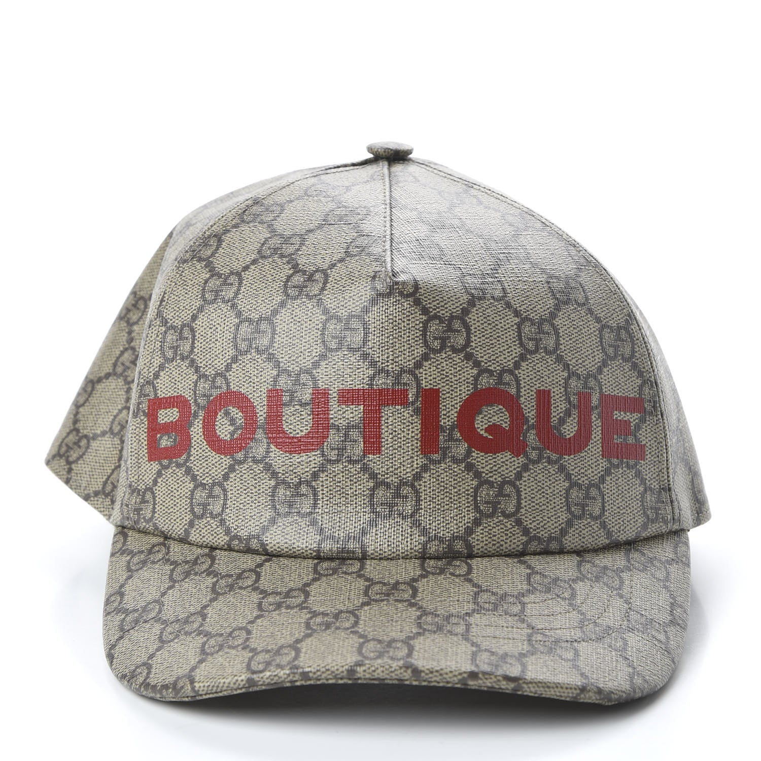 Gucci GG Supreme Monogram Boutique Print Baseball Hat M Beige 3 of 9