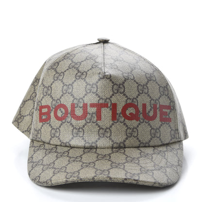 Gucci GG Supreme Monogram Boutique Print Baseball Hat M Beige 3 of 9