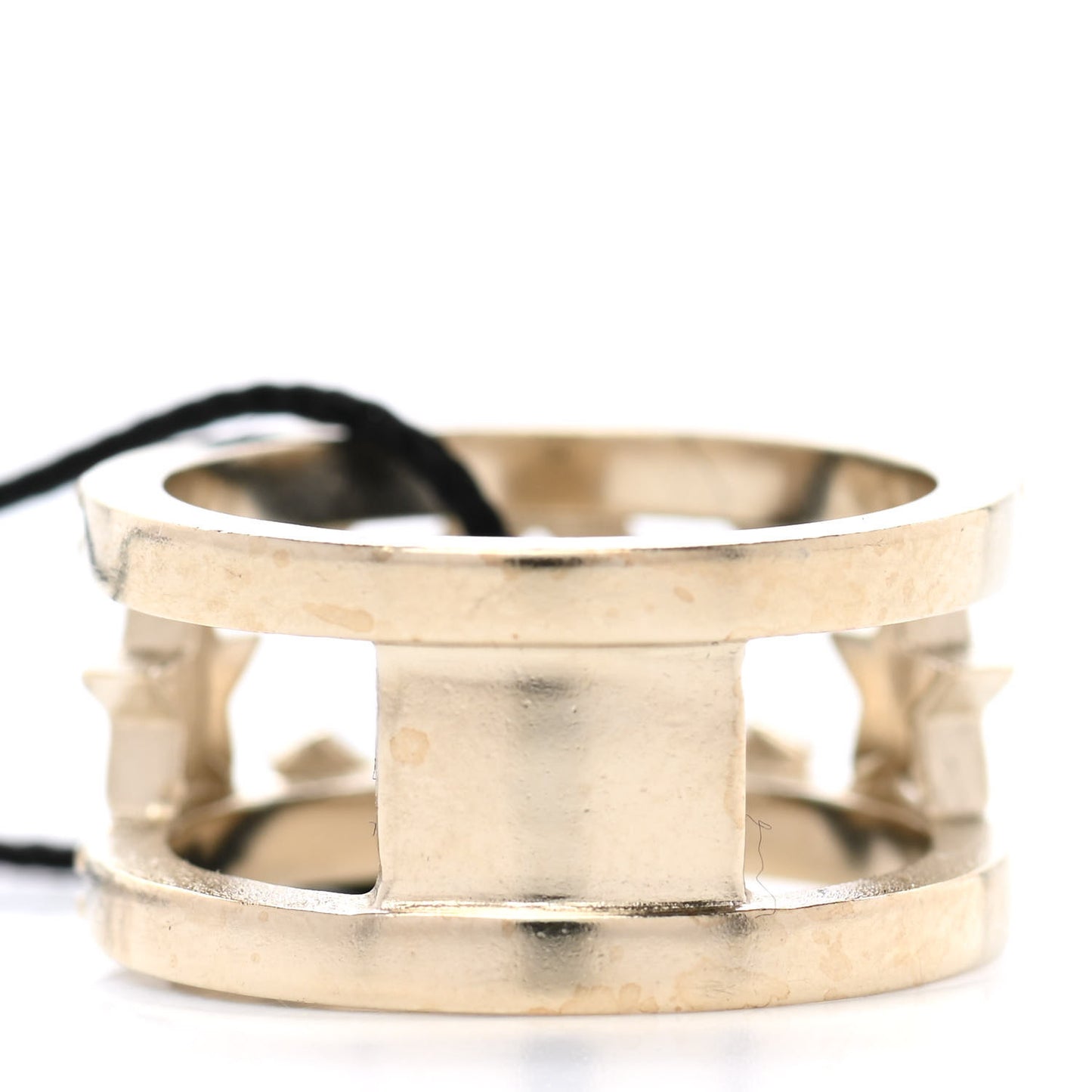 Metal Crystal CC Star Ring 52 6 Light Gold