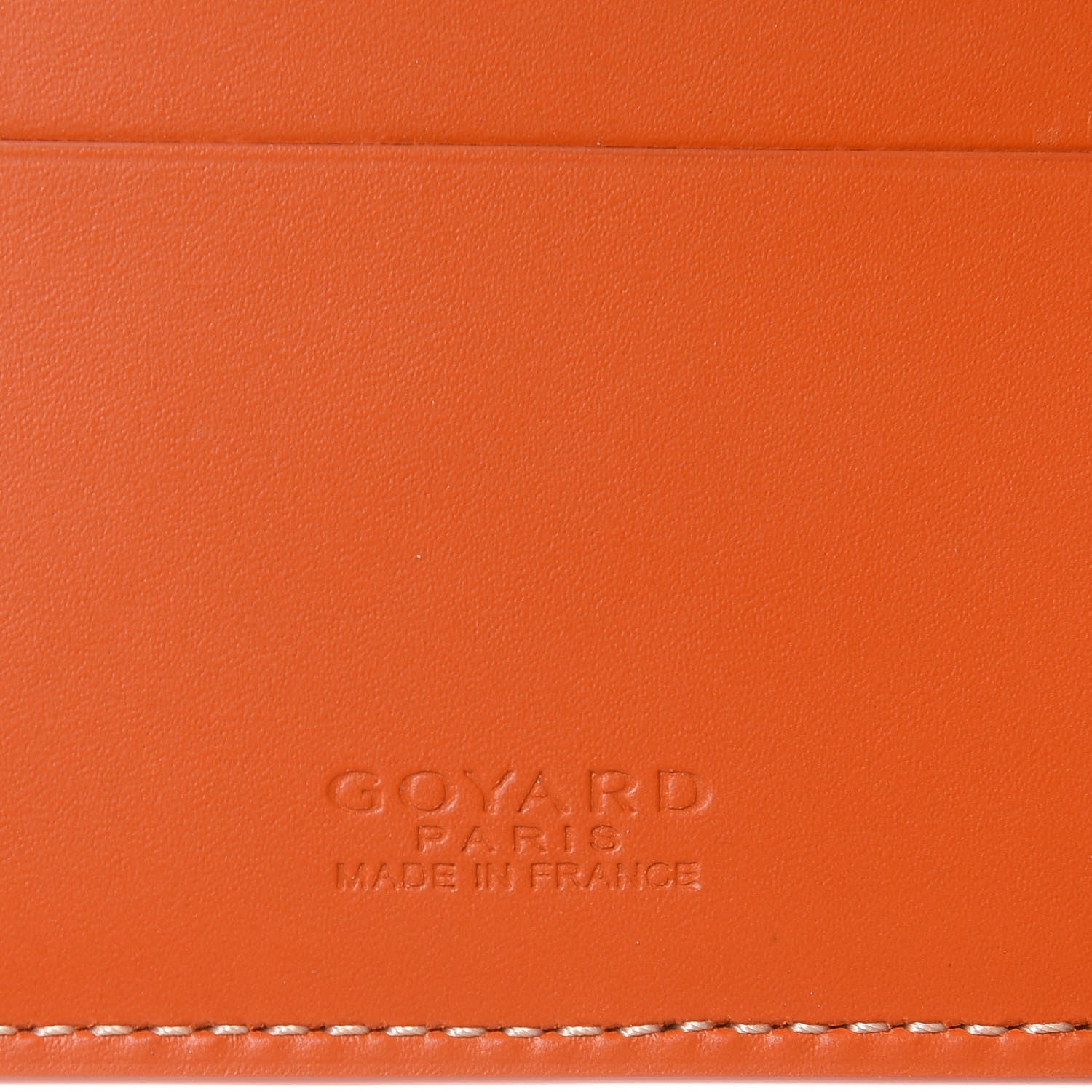 Goyard Goyardine Bi-Fold Victoire PM Wallet Orange 6 of 6