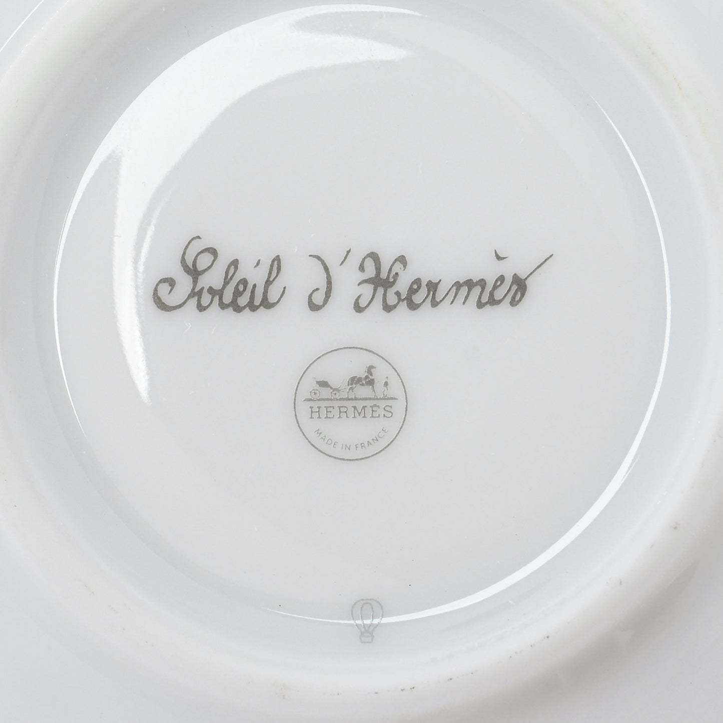 Porcelain Soleil d'Hermes Coffee Cup and Saucer