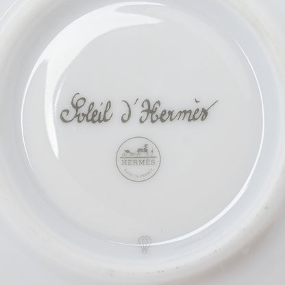 Hermes Porcelain Soleil d'Hermes Coffee Cup and Saucer 8 of 9