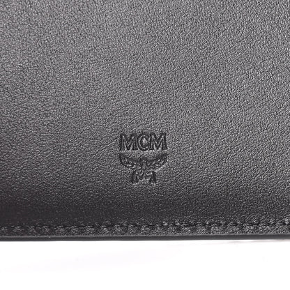 MCM Grained Calfskin Logo Bi-Fold Wallet Black 9 of 9