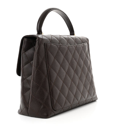 Chanel Caviar Quilted Jumbo Kelly Flap Brown 3 of 10