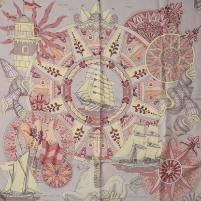 Hermes Silk L'Air Marin Scarf 90 1 of 7