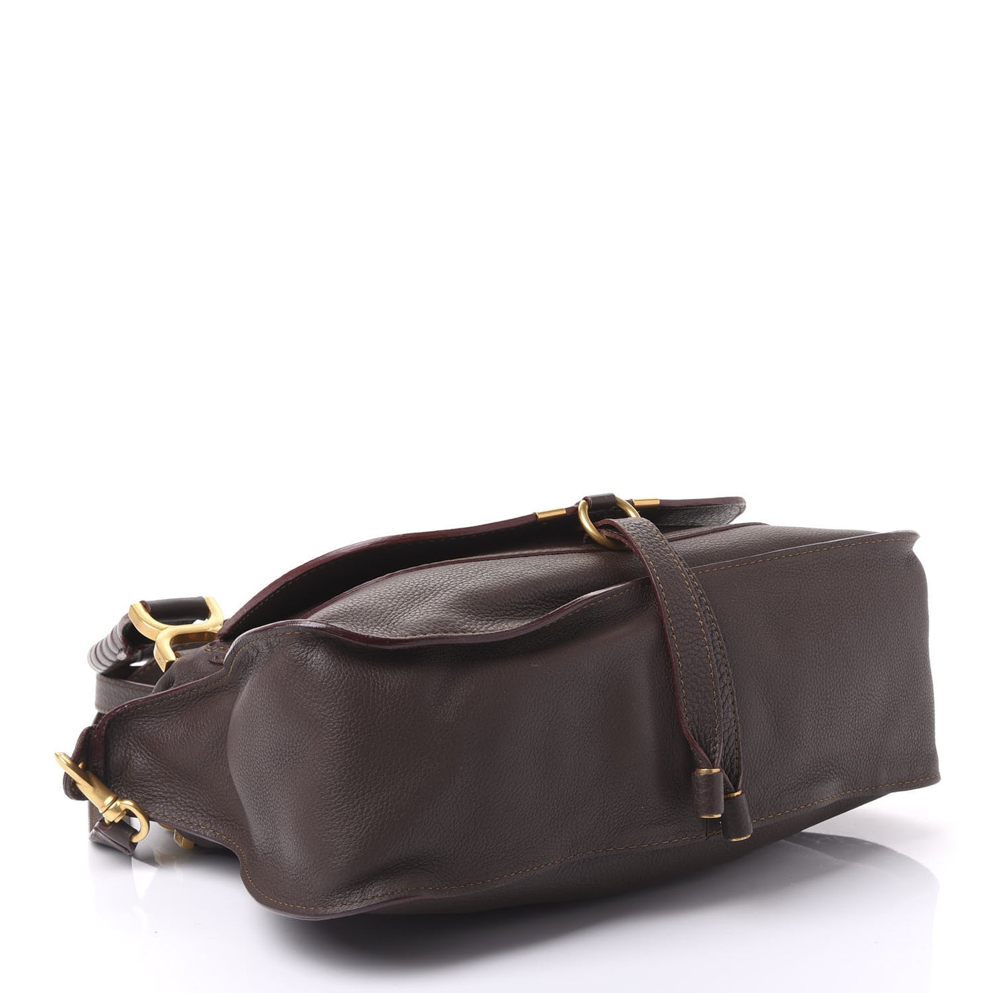 Calfskin Medium Marcie Satchel Truffle