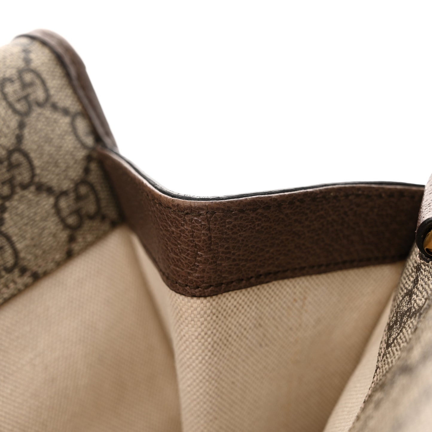 GG Supreme Monogram Web Small Neo Vintage Double Flap Messenger Bag Beige New Acero