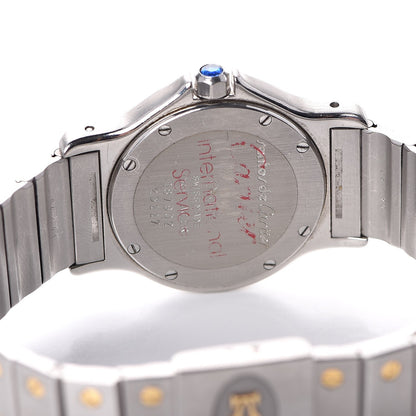 Cartier Stainless Steel 18K Yellow Gold 29mm Santos Octagon Quartz Watch 5 of 7
