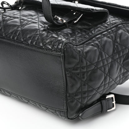 Christian Dior Lambskin Cannage Large Stardust Backpack Black 9 of 9