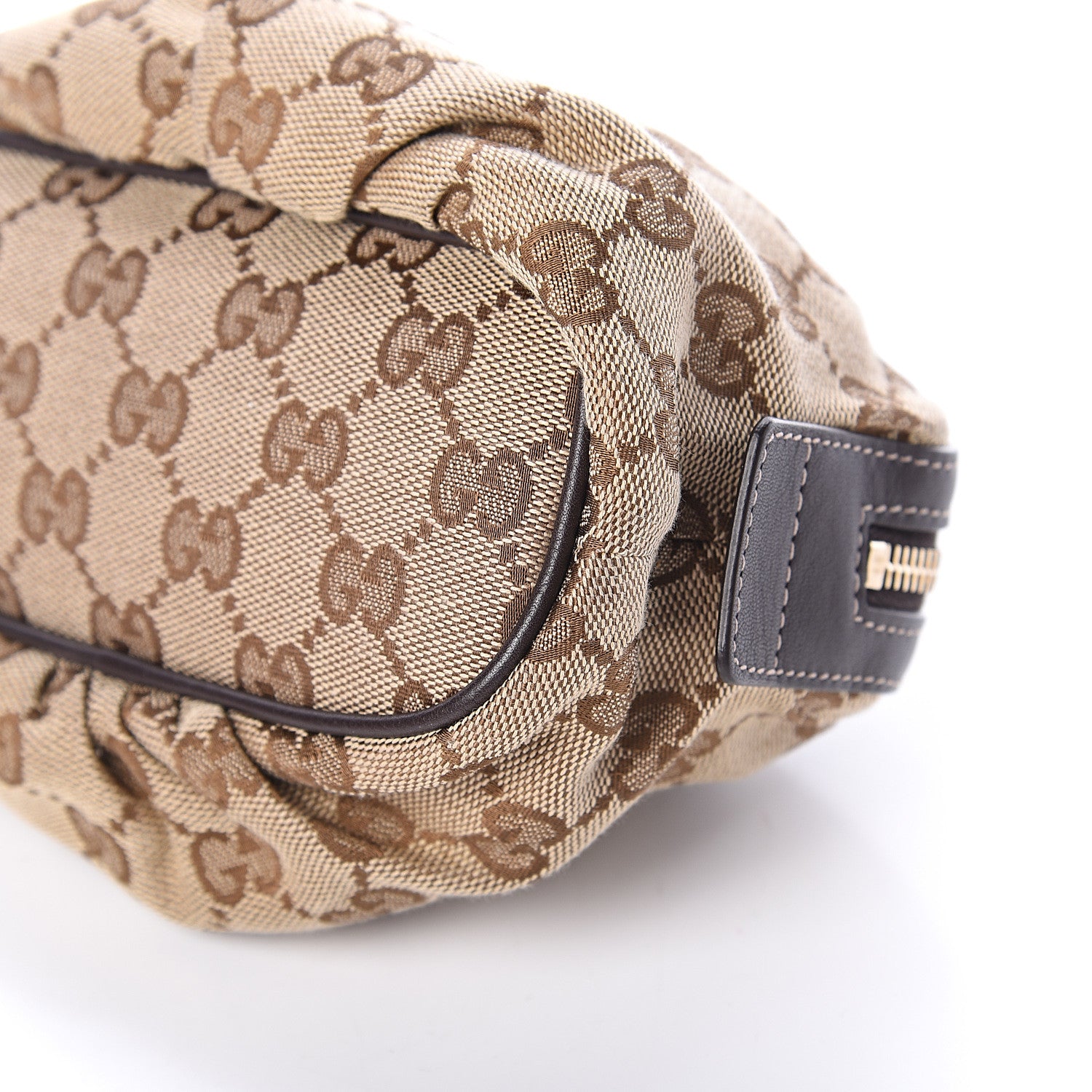 Gucci Monogram Medium Bamboo Cosmetic Case Dark Brown 7 of 7