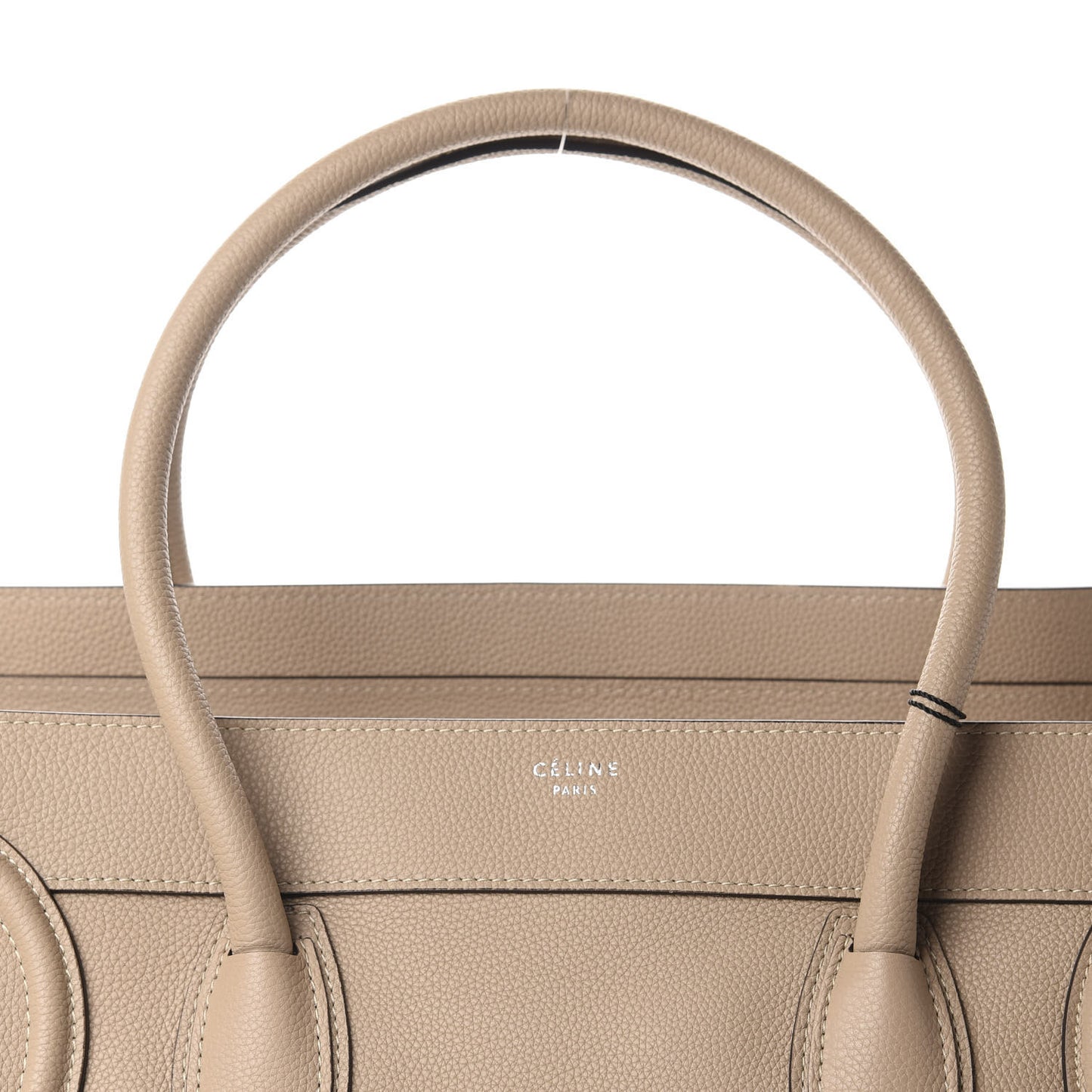 Drummed Calfskin Shoulder Luggage Dune