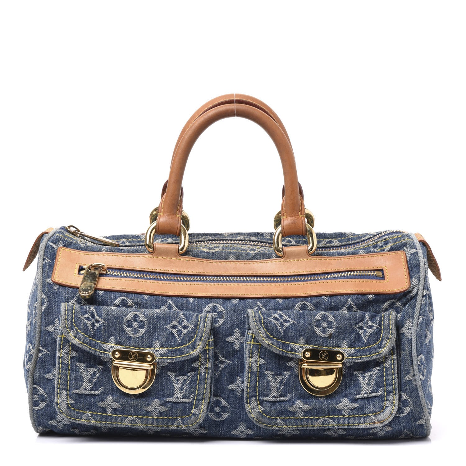 Louis Vuitton Monogram Denim Neo Speedy Blue 1 of 11