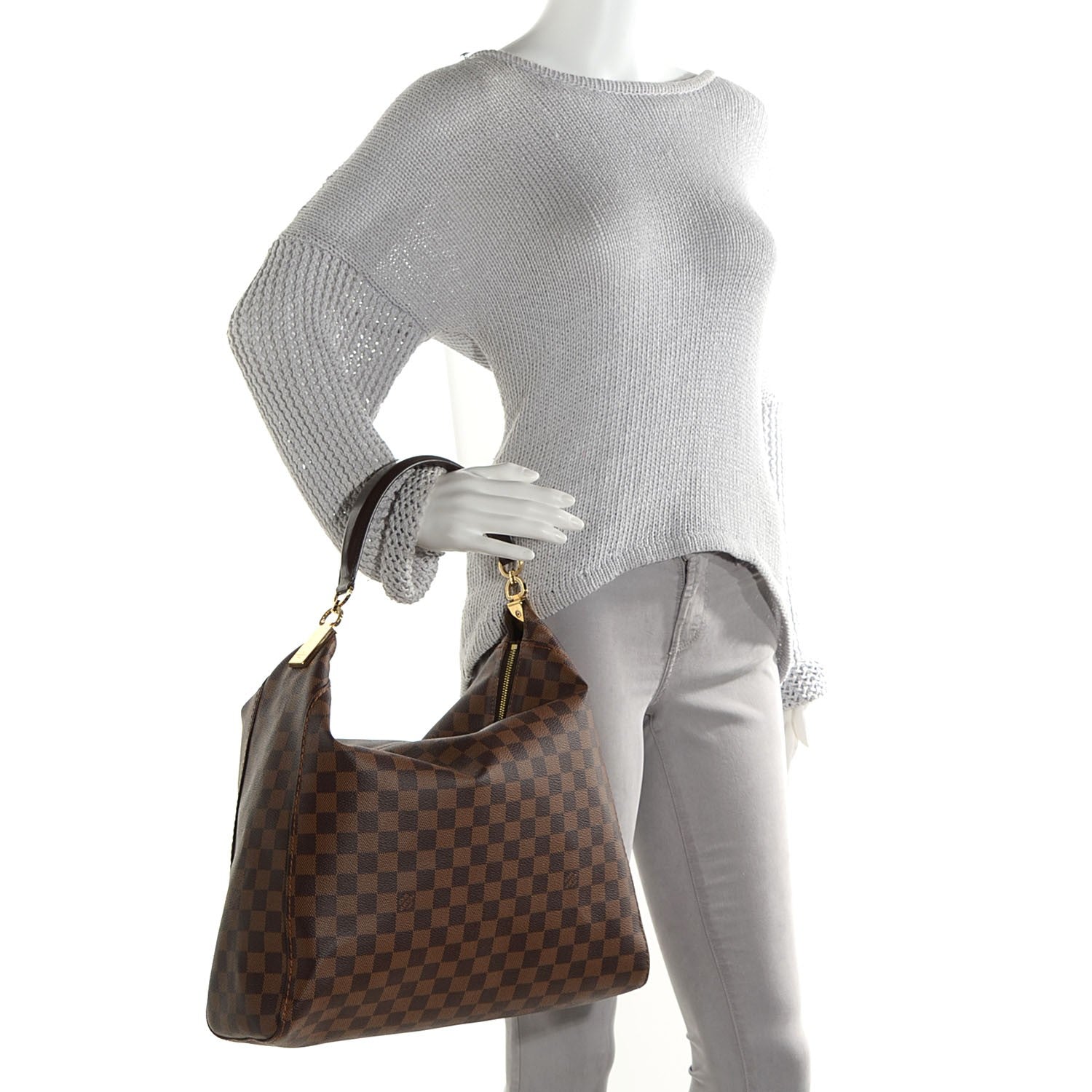 Louis Vuitton Damier Ebene Portobello GM 2 of 8