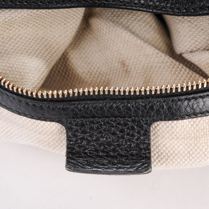 Gucci Pebbled Calfskin Medium Soho Chain Shoulder Bag Black 6 of 8