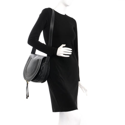 Chloe Calfskin Medium Marcie Round Crossbody Bag Black 2 of 8