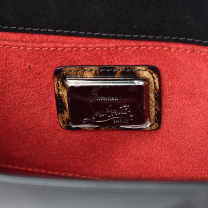 Christian Louboutin Patent Leopard Vero Dodat Clutch Black 6 of 7