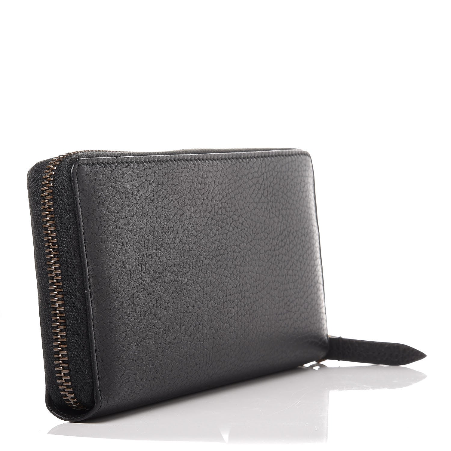 Gucci Calfskin Butterfly Zip Around Wallet Black 3 of 11