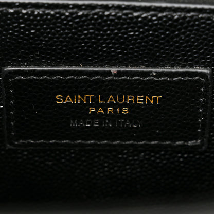 Saint Laurent SAINT LAURENT Grain De Poudre Medium Classic Monogram Kate Satchel Black 6 of 9