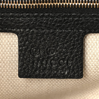 Gucci Pebbled Calfskin Medium Soho Flap Crossbody Black 6 of 9