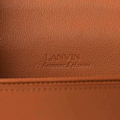 Lanvin Calfskin 22 Logo MM Plaque Top Handle Bag Terracotta 6 of 9