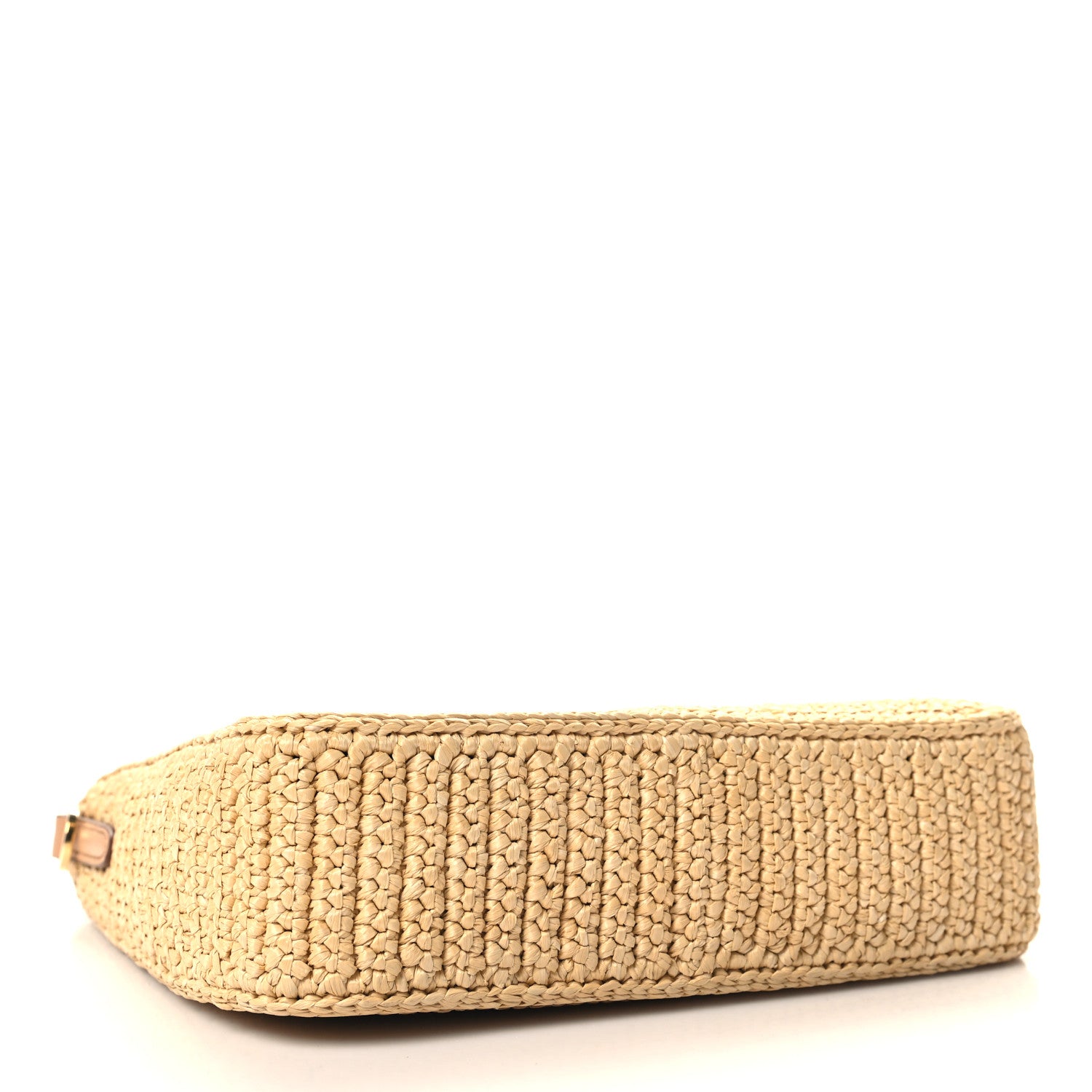 Prada Yarn Raffia Effect Crochet Re-Edition 2005 Shoulder Bag Naturale 4 of 9