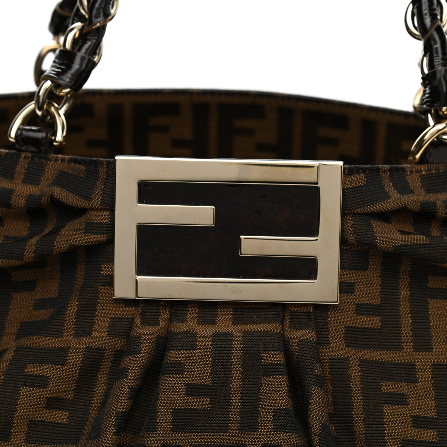 Fendi Zucca Mia Tote Tobacco 9 of 11