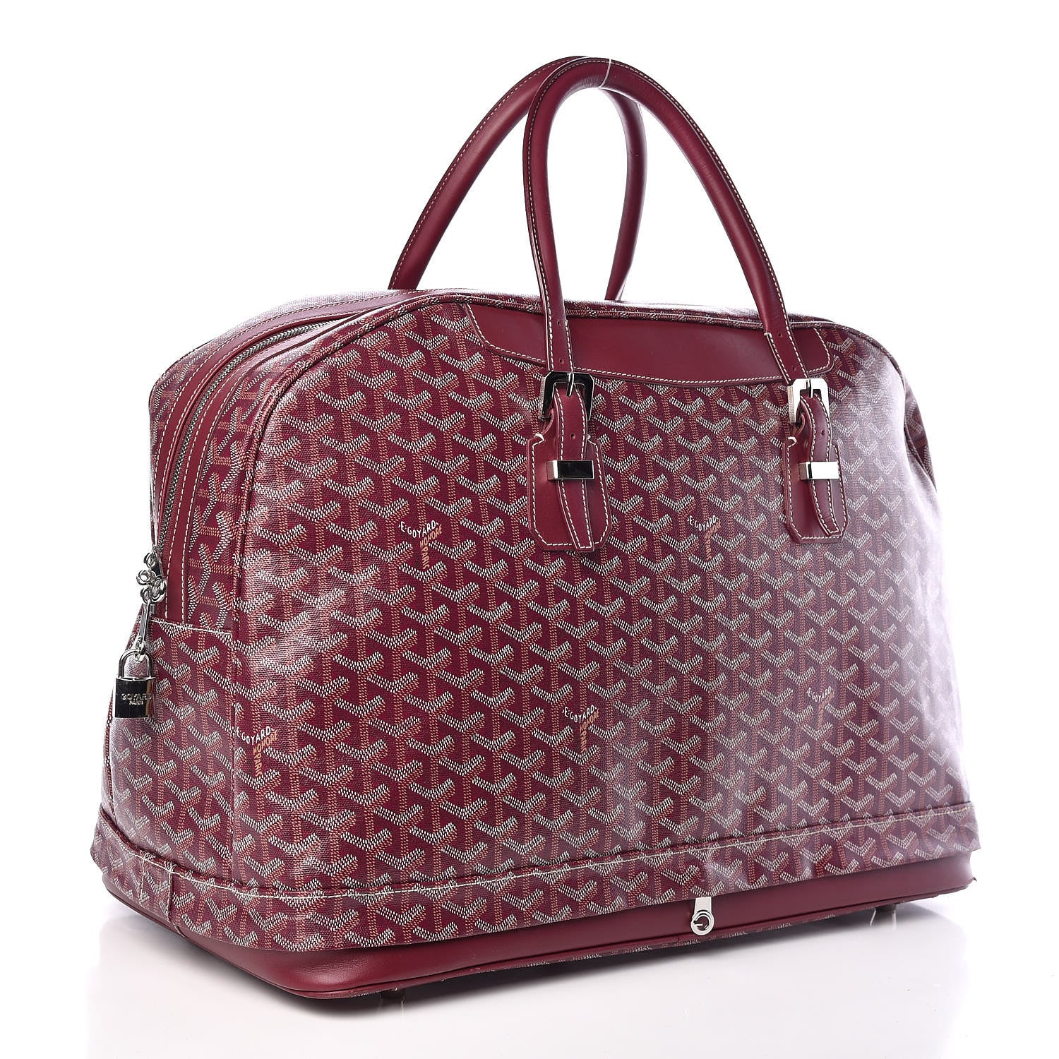 Goyard Goyardine Hotel Du Parc Briefcase Burgundy 3 of 9
