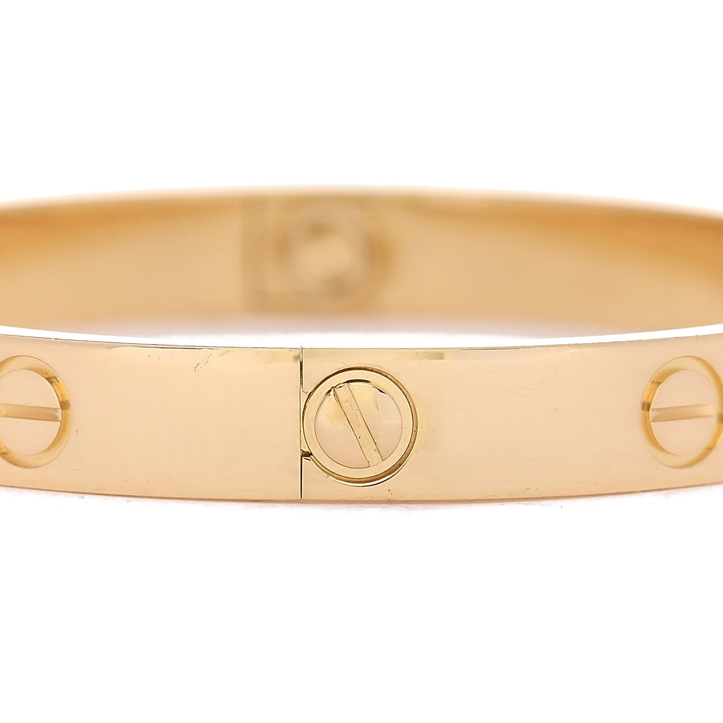 18K Yellow Gold 4 Diamond LOVE Bracelet 16