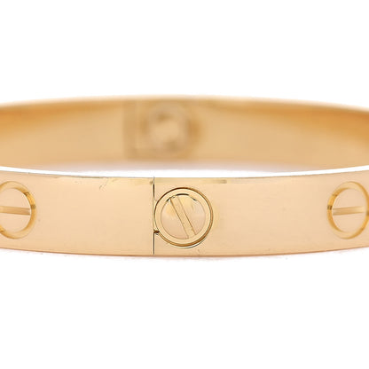 Cartier 18K Yellow Gold 4 Diamond LOVE Bracelet 16 9 of 11