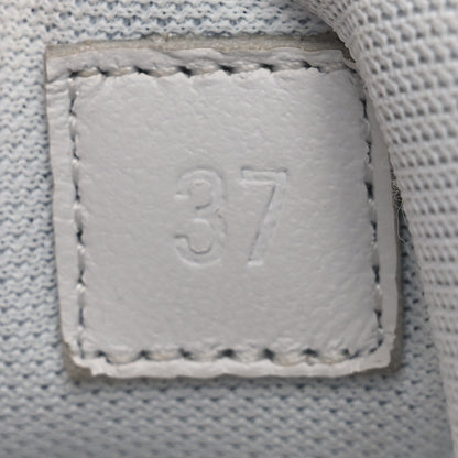Hermes Technical Knit Suede Heros Sneakers 37 White Naturel 10 of 11