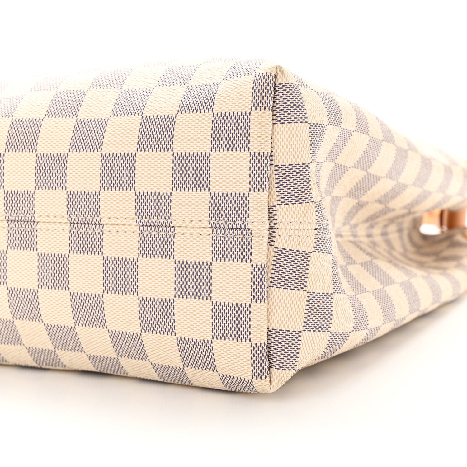 Louis Vuitton Damier Azur Graceful MM Rose Ballerine 10 of 13
