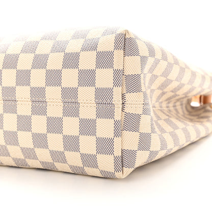 Louis Vuitton Damier Azur Graceful MM Rose Ballerine 10 of 13